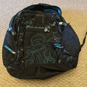 Ecko Unlimited Black Backpack with Teal Accents
